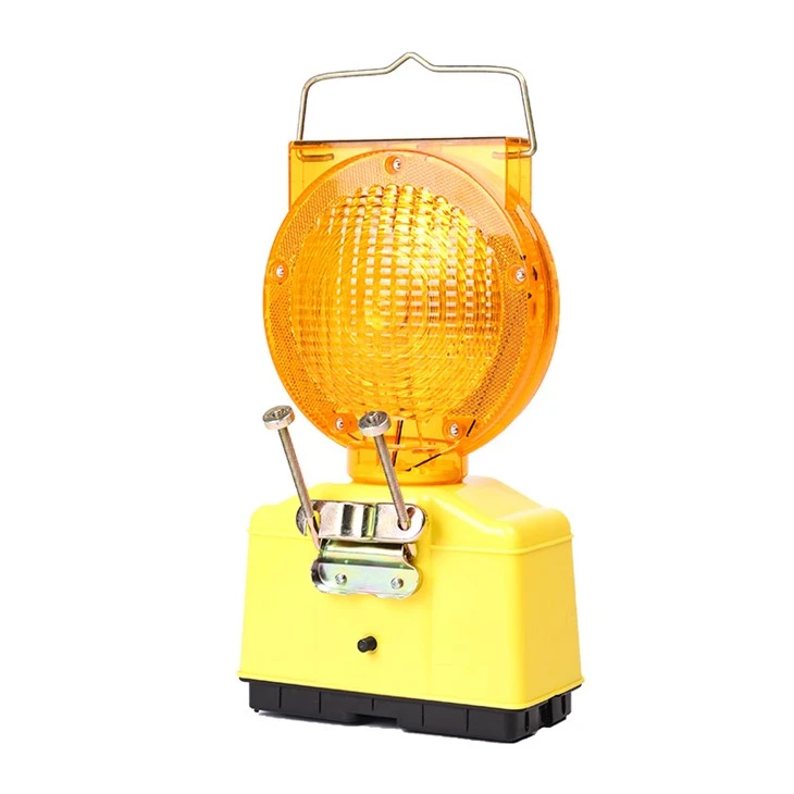 Amber Solar Traffic Warning Light